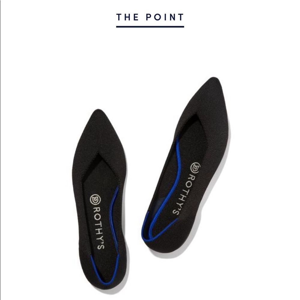 Like New Rothy’s Point Flats Size 11